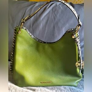 Michael Kors Shoulder Bag - green with snake skin detail